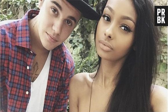 Justin Bieber posa colado com Jayde Pierce