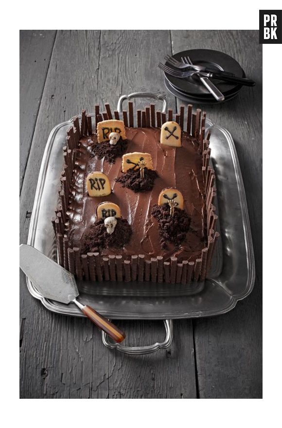 Para o Halloween, esse bolo dá mais fome do que medo, né?