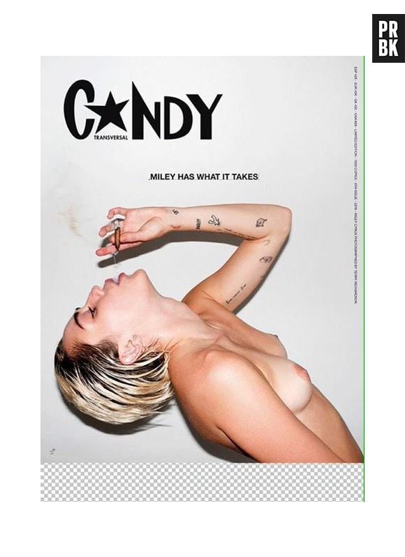 Miley Cyrus fuma maconha nua em fotos para a revista Candy