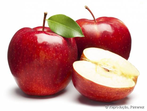 As maçãs são ricas em fibras e vitamina C