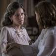 Cecília (Alice Wegmann) ameaça contar verdade para Sofia (Hanna Romannazi) em "Ligações Perigosas"