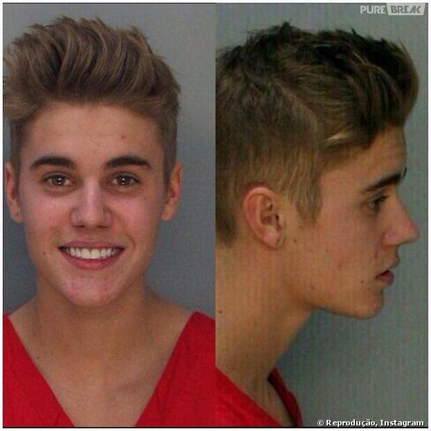 Veja as primeiras fotos de Justin Bieber com o uniforme da prisão norte-americana