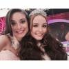 Larissa Manoela e Thay Bergamin também estiveram no palco do "Domingo Legal", do SBT