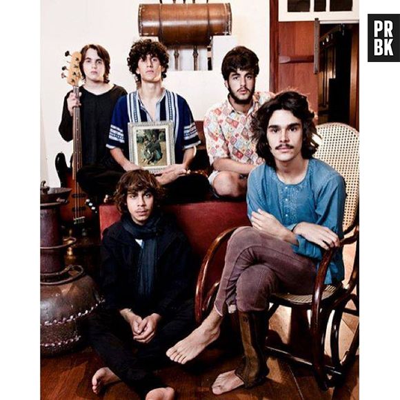 Os brasileiros da banda Dônica tocam no primeiro dia de Lollapalooza 2016 no Brasil