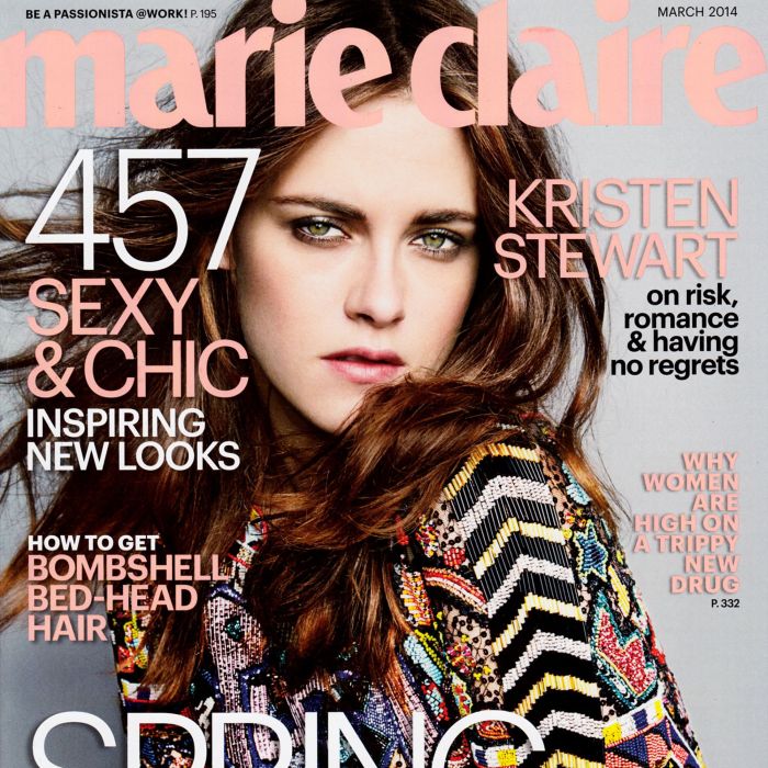 A capa de março da versão norte-americana &quot;Marie Claire&quot; e nada menos que Krsten Stewart