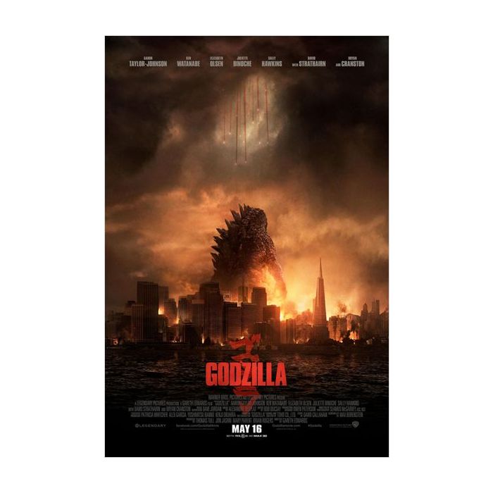 Cartaz do filme &quot;Godzilla&quot; que estreia em maio no Brasil