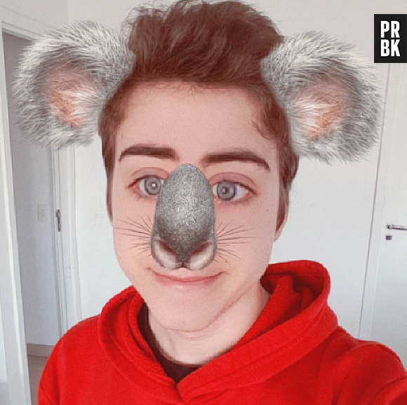 Rafael Lange, o Cellbit, também adora os efeitos do Snapchat para suas selfies