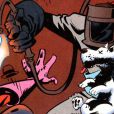 O herói Dogwelder tem a capacidade de  soldar cachorros mortos nos rostos de seus inimigos. É, isso mesmo!