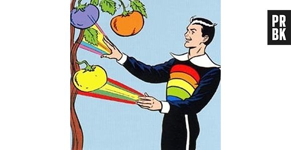 O Color Kid consegue colorir e mudar a cor da coisas. Serve para ser professor do jardim de infância, né?