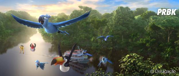 Blu e sua família embarcam numa aventura na Amazônia