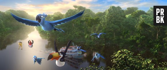 Em "Rio 2", a ararinha-azul Blu vive uma aventura na Amazônia com sua família