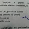  Professor de Filosofia usa a m&uacute;sica "Beijinho no Ombro", de Valesca Popozuda, em prova do 3&ordm; ano 