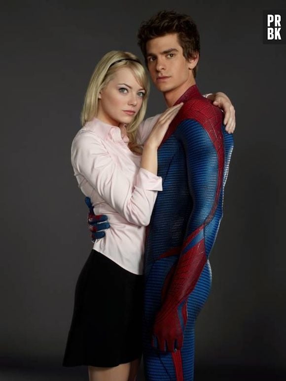 O gato Andrew Garfield, disse que só quis agradar uma pessoa com o uniforme de Homem-Aranha: "A Emma (Stone) aprovou!"