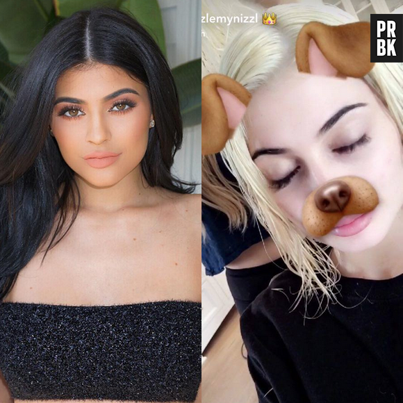 Antes e depois de Kylie Jenner, que acaba de ficar loira!