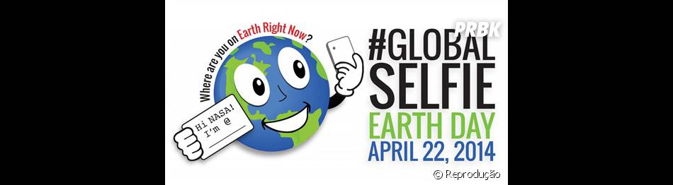  A NASA pede para que todos tirem uma foto com a hastagh #GlobalSlefie e poste nas redes sociais 