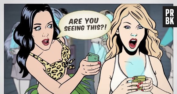 Katy Perry e Taylor Swift surgem como desenhos em "Sleeping With A Friend" do Neon Trees