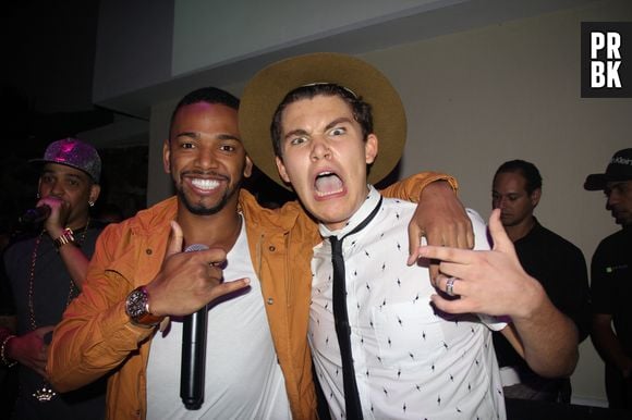 Nego do Borel vai a festa de Gabriel Kaufmann, amigo de "Malhação"