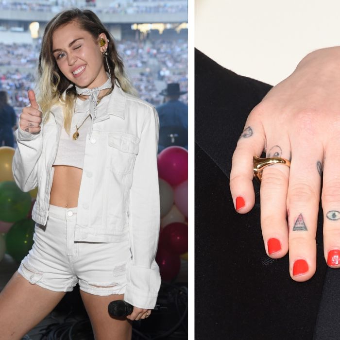 Miley Cyrus faz tatuagem em apoio ao casamento gay