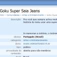 Goku Super Saia Jeans!