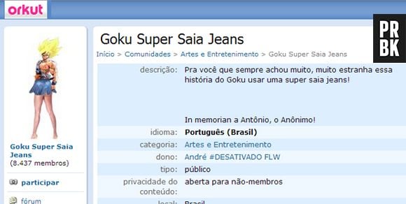 Goku Super Saia Jeans!