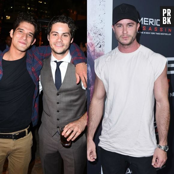 De "Teen Wolf", Tyler Posey e Ryan Kelley estiveram em Los Angeles para prestigiar Dylan O'Brien