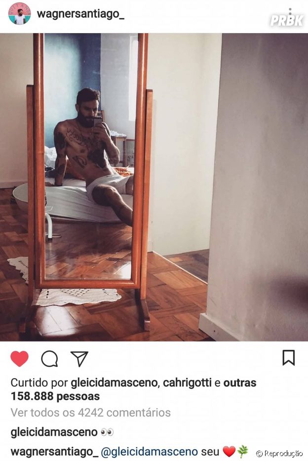 Do "BBB18": Wagner posta foto sensual de cueca e Gleici ...