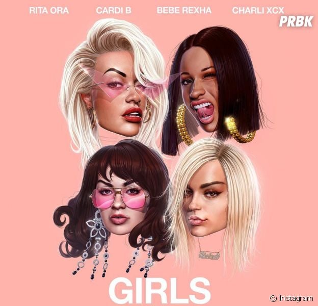 Rita Ora compartilha primeira imagem do clipe de "Girls", com Cardi B