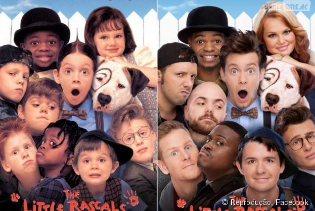 O antes e depois: Todos juntos no cartaz principal de "Os Batutinhas"
