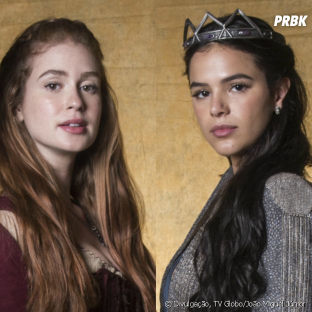 Em "Deus Salve o Rei", Amália (Marina Ruy Barbosa) quase foi morta por Catarina (Bruna Marquezine) diversas vezes