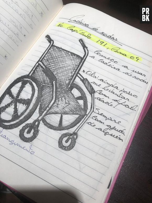 Pally Siqueira tem um caderno em que anota tudo sobre sua personagem de "Malhação"