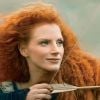 Jessica Chastain cheia de cachinhos ruivos para viver a Princesa Merida, da Disney