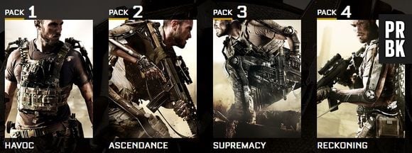 Os 4 novos DLCs de "Call Of Duty: Advanced War"