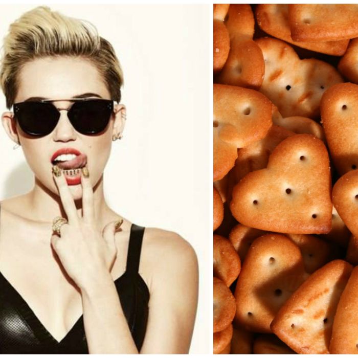  Miley Cyrus s&amp;oacute; n&amp;atilde;o consegue ser mais pol&amp;ecirc;mica que esses biscoitos, ou seriam eles bolachas?! 