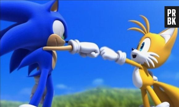 Sonic se tornou um porquinho mais feliz depois de salvar e conquistar o amigo Tails