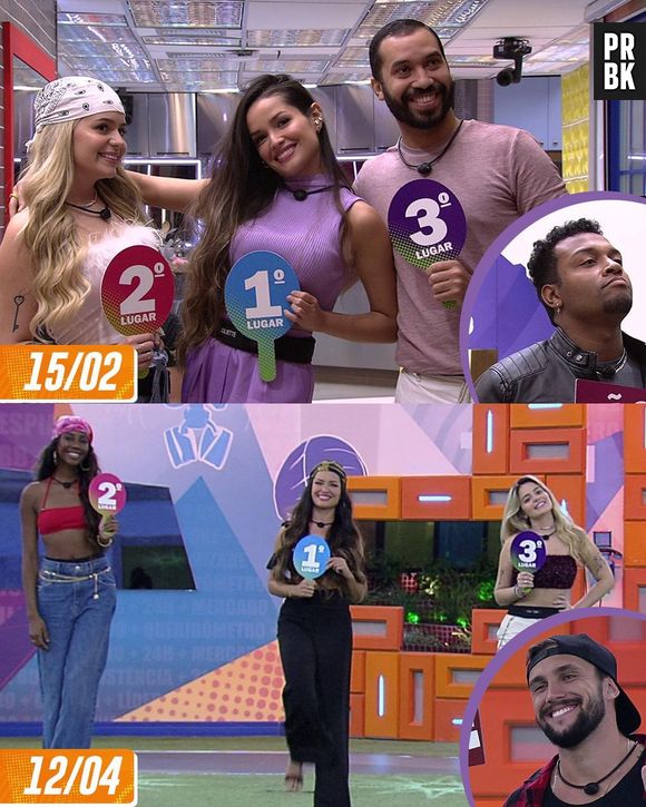 "BBB21": Juliette mantém Viih Tube no pódio, mas substitui Gil por Camilla