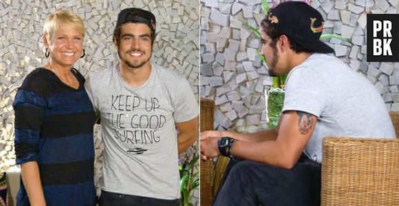 Caio Castro comenta para a apresentadora Xuxa suas experiências na viagem em que visitou 21 países em um ano