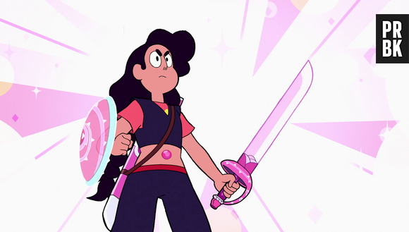 Stevonnie é interesexo e não-binárie no desenho animado "Steven Universe"