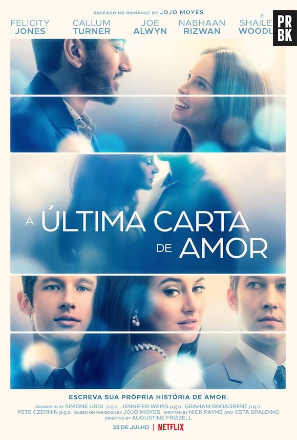 Em "A Última Carta de Amor", Ellie (Felicity Jones) fica decidida a saber a história completa que é contada em cartas de amor secretas de 1965