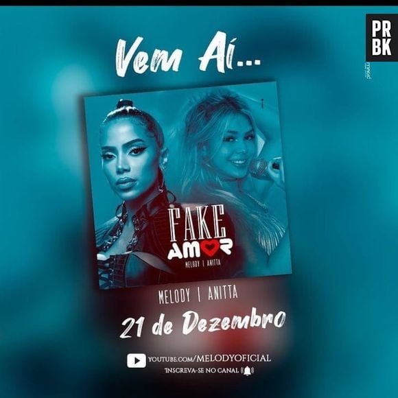 Melody anuncia "feat" com Anitta