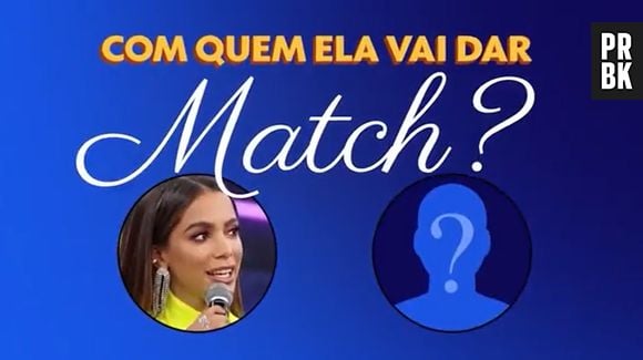 Teaser do quadro "Um Crush para Anitta", do "Domingão com Huck", faz a pergunta: "com quem ela vai dar match?"