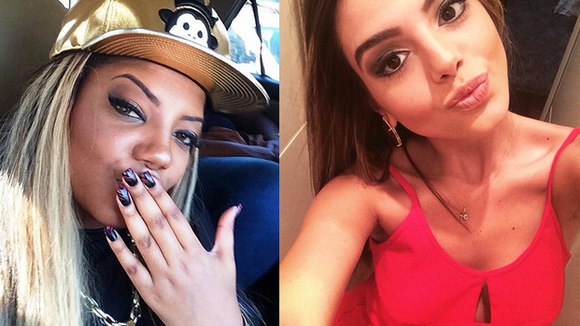 Ludmilla e Giovanna Lancellotti falam sobre beijo na boca no "Encontro com Fátima Bernardes"!