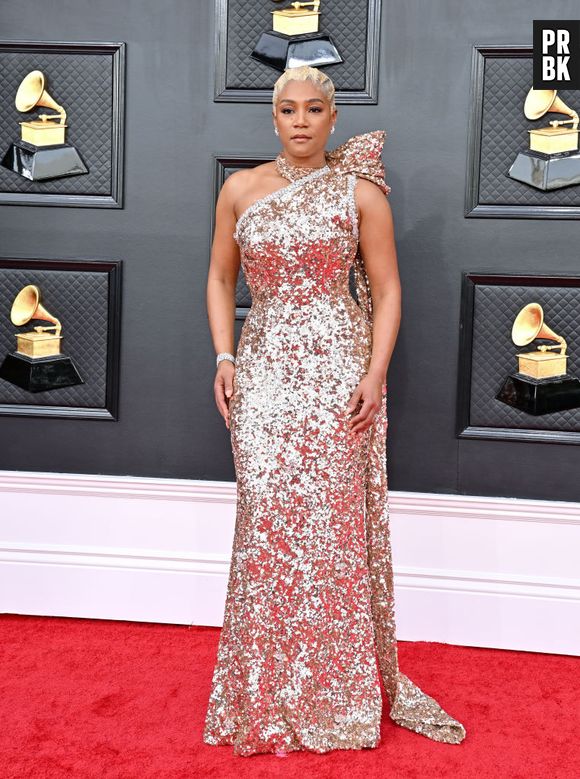 Grammy 2022: brilho também foi escolha de Tiffany Haddish
