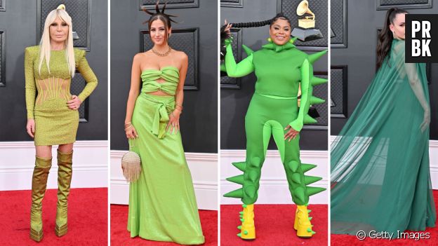 Grammy 2022: verde foi uma cor muito usada nos looks