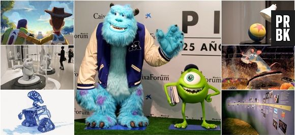 Imagens da exposição da Pixar em Madrid