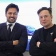 O ministro Fábio Faria postou foto ao lado do empresário Elon Musk
