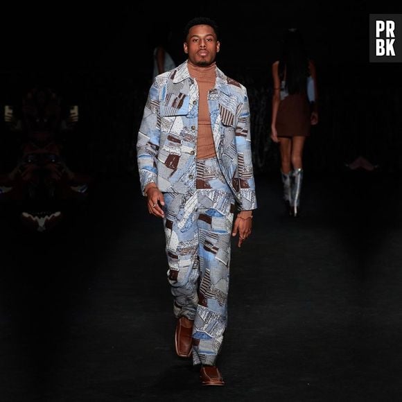 Depois do "BBB22", Paulo André desfilou na São Paulo Fashion Week, vestindo Misci