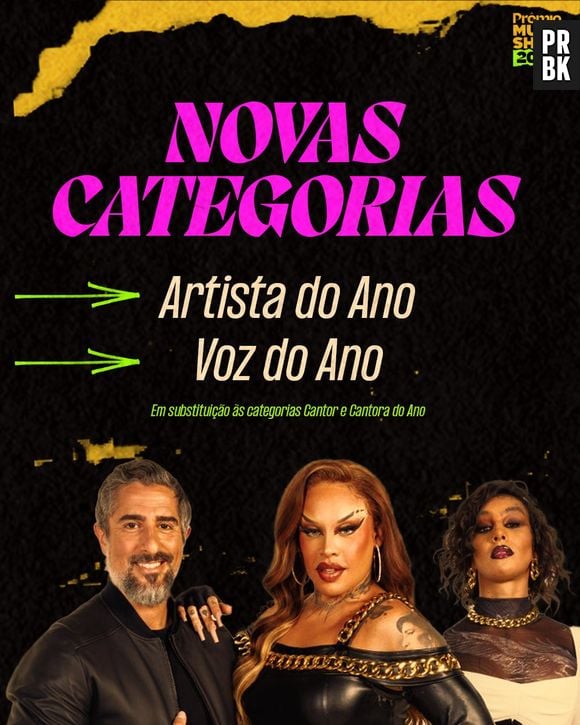 Prêmio Multishow 2022 cria duas novas categorias para substituir Cantor e Cantora do Ano, que dividiam os artistas por gênero