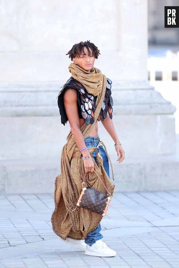 Paris Fashion Week: Jaden Smith mostrou seu estilo em evento da Louis Vuitton