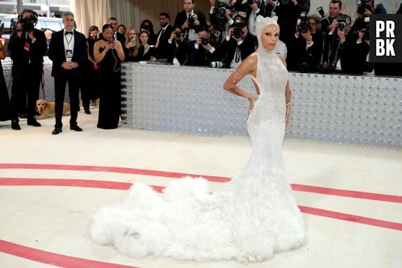 Doja Cat aposta em maquiagem de gato para o Met Gala 2023