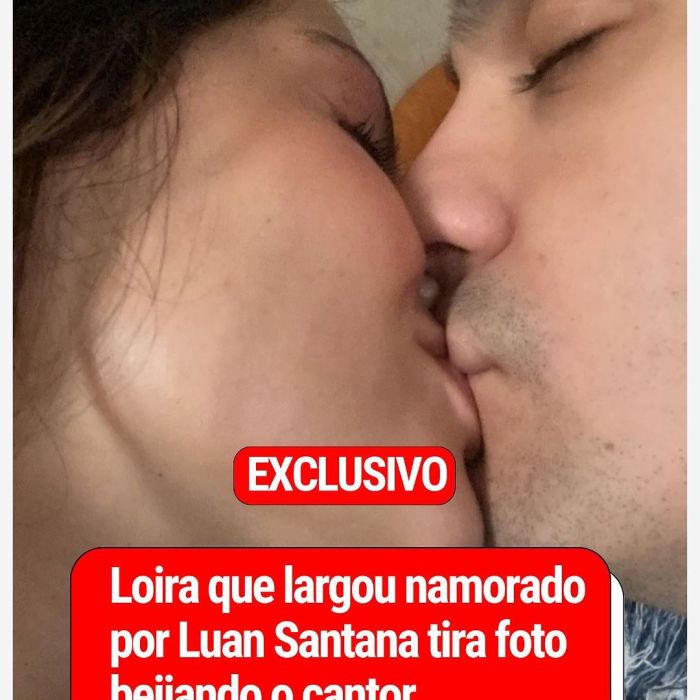 Leo Dias divulgou foto do beijo de Luan Santana e Débora Morais